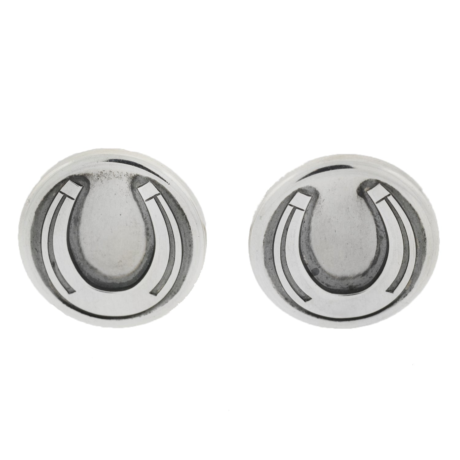 GEORG JENSEN Vintage Sterling Horseshoe Cufflinks