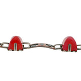 Art Deco Sterling Enamel & Faux Carnelian Link Bracelet
