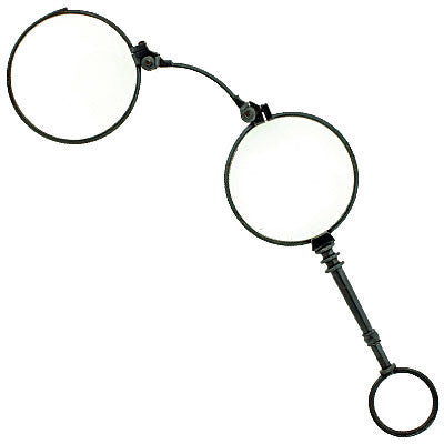 Victorian Gunmetal Expandable Lorgnette Glasses